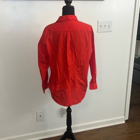 Vintage Red 1980s Diane von Furstenberg Blouse, sz M. - Picture 2 of 12